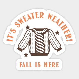 Sweater Weather Fall Autumn Sticker